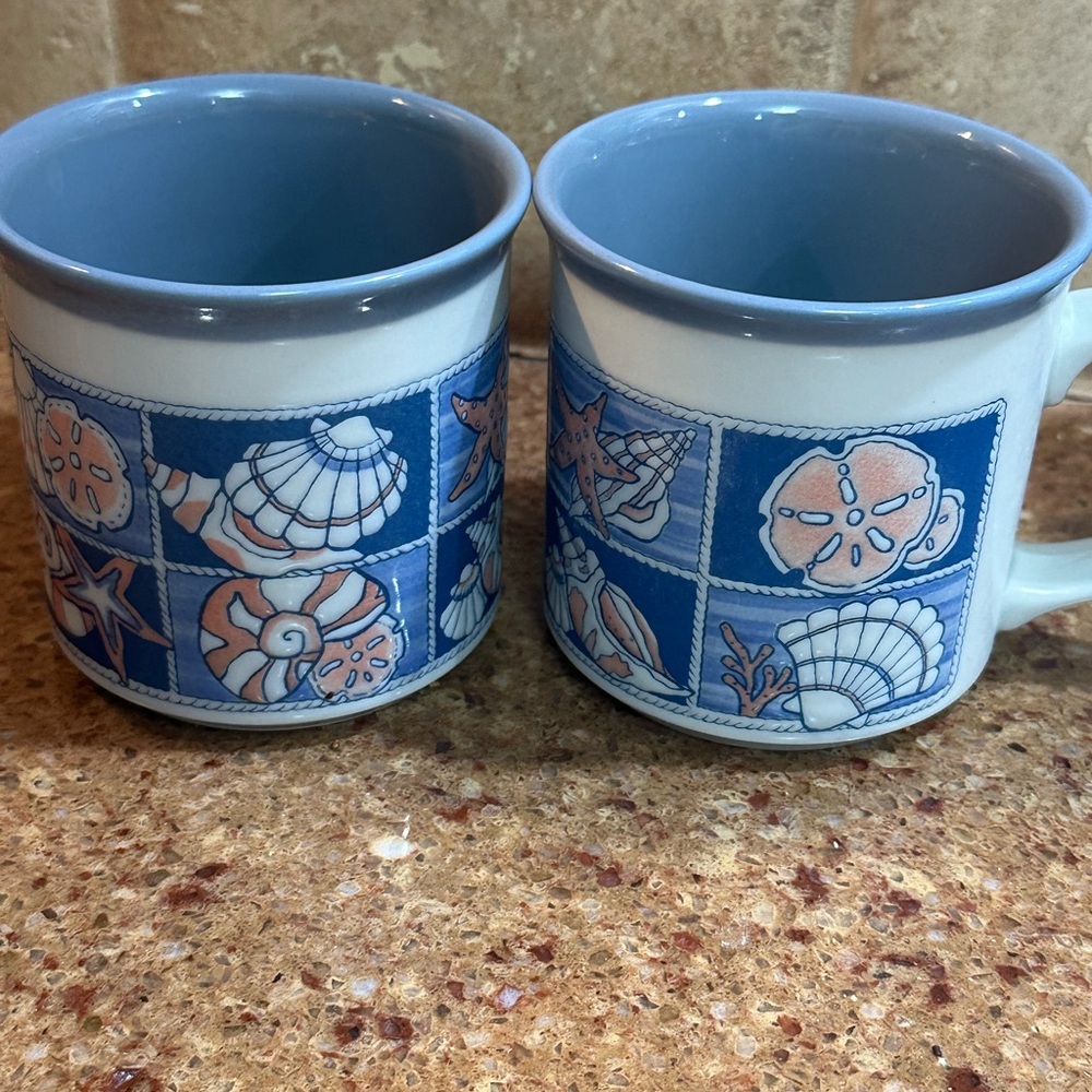 Otagiri Seashell Coffee Cups - set of two